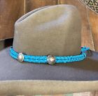 Usa Hat Band Braided Deerskin Leather Western Bolo Hatband Buffalo Nickels