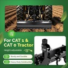 55  Box Blade For Tractor Box Scraper Hitch Attachment For Cat 0   Cat 1