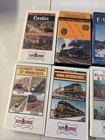  5 Lot Of 10 Train Railroad Vhs Steam Alcos Canada Canadian Elgin Eastern Iowa