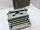 Remington Travel-riter Deluxe Vintage Typewriter W case West Germany Tested