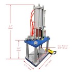 17636lbs 8000kg Pneumatic Punch Machine 4 Colummns With Controller 3 94in-0 59in