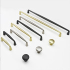 Modern Zinc Alloy Round Handles Kitchen Cabinet Door Drawer Pulls Wardrobe Knobs