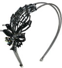 Metal Wire Hair Bands Crystal Flower Headbands Resilient Wire Hairbands U0234