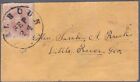 Confederate Cover Bearing Csa 5 Rose Ten Cent Stamp