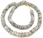 Fancy Handmade Ice White Crumb Krobo Recycled Glass African Trade Beads-ghana