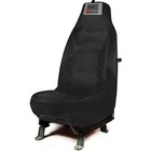 Waterproof Heavy Duty Single Seat Cover Black Car Van Driver Passenger