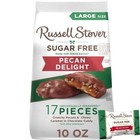 Russell Stover Sugar Free Pecan Delight Chocolate Candy  10 Oz  Bag