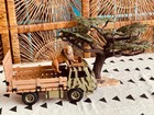 Vintage Schleich Acacia Tree  Safari Truck  Lion