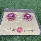 Lindsay Phillips  calli  Interchangeable Shoe Snaps Charms Coral Medallion New