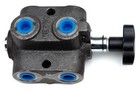 Metro Double Selector Valve  6 Port  2 Position  20 Gpm  Sae 8 Port Size  Knob
