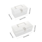 Mask Storage Box With Handle Household Dust-proof Large-capacity Storage Box