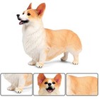 Simulation Dog Figurine Corgi Pet Ornament Static Solid Animal Model Figurine
