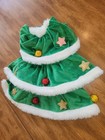 Pet Christmas Tree Costume Outfit Medium  Holiday Tree Costume Med Dog Christmas