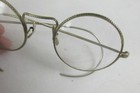 Antique Gold Filled Glasses White Gold silver Look  Vintage Case