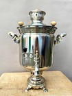 Vintage Soviet Samovar Wood Tula Fire Samovar 5 Liters   Pipe Chimney Ussr