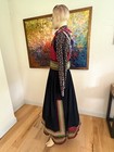 M-xl  Colorful Modern Norwegian Bunad Festdrakt Tyrihans Norway 830s Silver Xtra