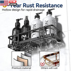 Shower Caddy Adhesive  Rustproof Shower Shelves For Inside Shower  Large Capacit