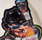 Vintage Coors Light Tin Beer Sign 34x24 Hockey Player Bottle Rocky Mountains