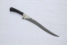 Old Vintage Indo-persian  Mughal Kard Dagger Recurved Blade Knife Wooden Handle