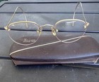 Vintage Antique Eye Glasses With Gold Wire Rim Original Case 