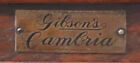 Antique Gibson s Cambria Oak Ice Box   Chest 3 Doors - Fancy Hardware