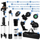 Professional Astronomical Telescope With High Tripod For Hd Viewing Adults Kids