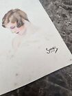 Antique 1930s Original Marc Desha Swazye Sketch Drawing Comic Artist Art Deco
