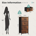 4 Drawers Dresser For Bedroom  Storage Drawers  Skinny Fabric Storage Tower 