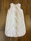 Baby Girl 6-12 Mo Wearable Blanket Swaddle Sleep Sack Pink Stars 100  Cotton