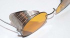 Antique Willson Amber Steampunk Safety Glasses Sunglasses Goggles Spectacles