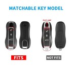 Qbuc For Porsche Key Fob Cover  3-piece Painted Key Shell Compatible With Porsch