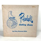 Vtg Riedell Red Wing Minn  Ice Shoes 220 N Skates 1977 Size 4n Sheffield Steel