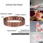 Pure Solid Copper Arthritis Therapy Magnetic Bracelet Pain Relief Men Women