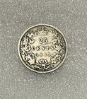1881-h Canada 25 Cents Silver Coin Bx5-14