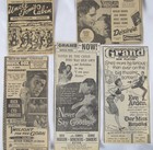 Vintage Lot Of 1951-58 Movie Film Newspaper Print Ads