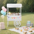 Candy Cart For Party  Decor Display Stand Dessert Cart Country Fair Candy Cart