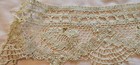 Antique Hand Made France Scalloped Edge Floral Sewing Trim Lace Pieces