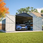 12 x20  Outdoor Metal Garage Shed 1810 Cuft Extra Large Storage Shed For Vehicle
