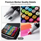 Alcohol Marker Pens Set 262pcs Dual Tip Art Markers For Drawing Coloring