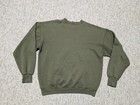 1980s-90s Vintage Usmc Green Sweatshirt L Crewneck Us Marine Army Military