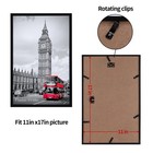 Giftgarden 11x17 Picture Frame Black  11 By 17 Thin Poster Photo Frame For Wa   