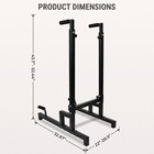 Febtech - Dip Bar Station Adjustable Dip Bars Home Gym 1000 Lb Heavy Duty Stand