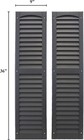 Shed Windows   More Louvered Shed Shutter playhouse Shutter Black 9  X 36  Sold