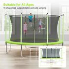 12ft Trampoline For Kids And Adults With Safety Enclosure Net   Ladder Outdoor