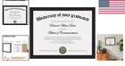 Elegant Black Photo Frame  8 5x11 For Certificates   Degrees - Versatile Display