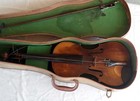 Vtg 1950 s Stradiuarius Copy 4 4 Violin W  Bow   Case
