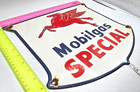 Vintage Mobilgas Special Porcelain Sign Dealership Gas Mobil Motor Oil Peggy Gas
