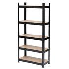 5 Tier Garage Shelf Metal Storage Adjustable Shelves Heavy Duty Space Holder