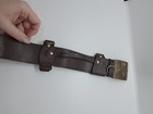 Original Soviet Russian Genuine Leather Belt Buckle Soldier Military Uniform