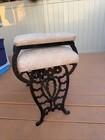 Antique Victorian Cast Iron Piano Bench Vanity Stool Needs Cleaning